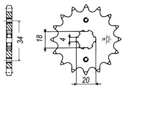 Záběrové kolečko 428 20mm