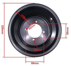 Disk zadní 8" ATV125 4x88mm