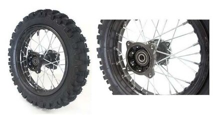 Kolo zadní 1,85x12" SDG 15mm osa komplet s pláštěm a duší