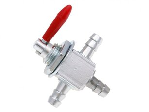 Univerzální palivový ventil 8mm s rezervním okruhem