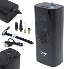 Kompresor přenosný akumulátorový USB-C powerbanka i LED světlo