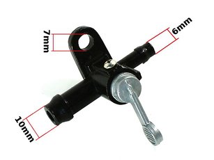 Palivový ventil 6mm na 10mm