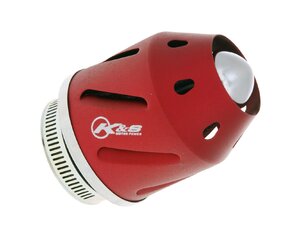 Vzduchový filtr K&S konektor 28/42mm (s adaptérem) - červený