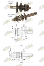 Převodovka YX140 pro motory 1P56