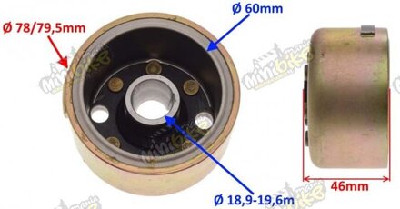 Rotor magneto pro Pitbike racing 60mm