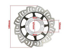 Zadní brzdový kotouč 190mm pro Pitbike 125ccm