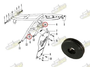 Gumová podložka rámu pro PisterPro LXR12-14 77222-X5-100