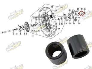 Vymezovací váleček zadního kola pravý pro PisterPro LXR12-14