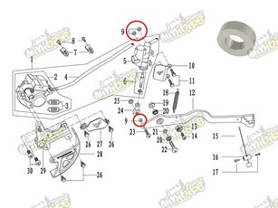 Vymezovací pouzdro zadní brzdy PisterPro LXR12-14 43121-X5-100L