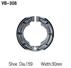 Brzdové čelisti 159X30mm Suzuki LT-A,GS,LS,