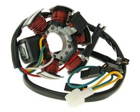 Stator cívka zapalovací 85W pro motocykly Derbi Senda, Aprilia RX, SX, Gilera RCR, SMT