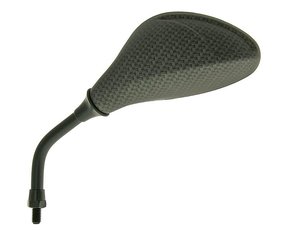Zrcadlo Flash Carbon Look levé, krátký závit M8
