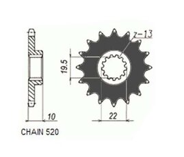 Záběrové kolečko Kawasaki KLX400 SuzukiDR400 jtf432