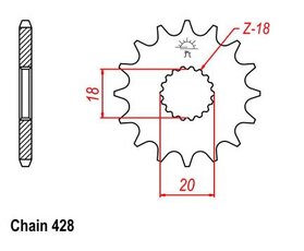 Záběrové kolečko Keeway RKV125 13zubové