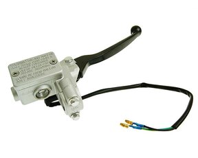 Přední brzdová pumpa pro skútry GY6 125/150cc stříbrná