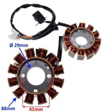 Stator cívka zapalovací pro skútry GY6 125 152QMI-E4 12cívek 88mm