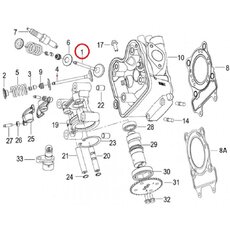 Sací ventil pro Keeway Outlook, Logik, Silverblade 125