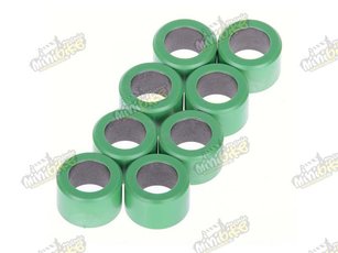 Válečky 25x17 18,6g 8ks Piaggio 400cc Gilera Aprilia400cc