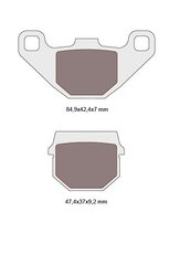 Brzdové obložení organické pro CPI, Hyosung, Keeway, Peugeot