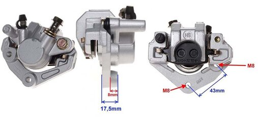 Brzdový třmen XT50QT-5 KOS přední