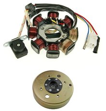 Stator zapalování cívka pro motor GY6 50ccm s rotorem
