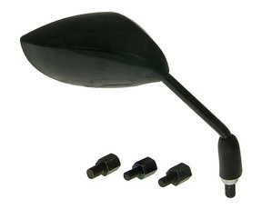 Zrcadlo Sport pravé BLACK [Ovál] - M8 / M10