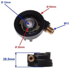 Náhon tachometru 12mm oska Quantum