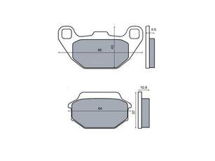 Brzdové obložení RMS pro Kymco 50/125/150ccm