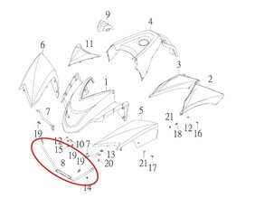 Držák blatníku pro SMC CGE-300
