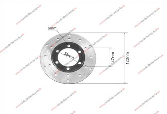 Kotouč brzdový přední ATV a Bashan