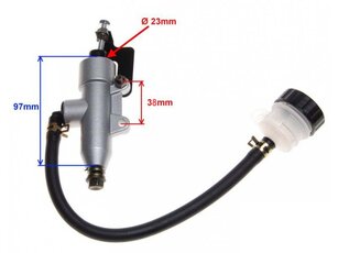 Zadní brzdová pumpa pro ATV 38mm s blokováním Zadní brzdová pumpa pro ATV 38mm s blokováním