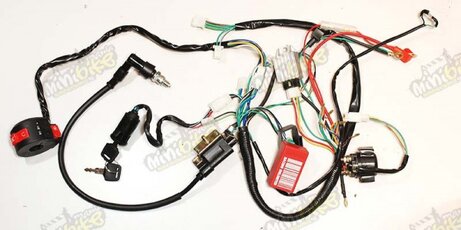 CDI zapalování kompletní elektroinstalace pro ATV110 ATV125