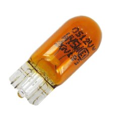 Žárovka 12V 5W W2,1x9,5d W5W celoskleněná-oranžová