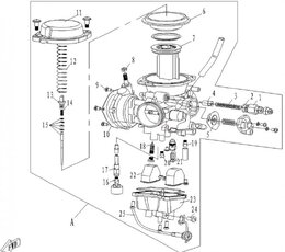 Jehlový palivový ventil 0180-100200 CFMOTO