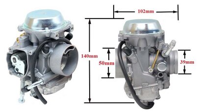 Karburátor PD34J i pro čtyřkolky Polaris 300/330/400/500