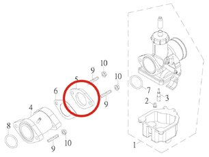 Těsnění karburátoru pro SMC Jumbo 300