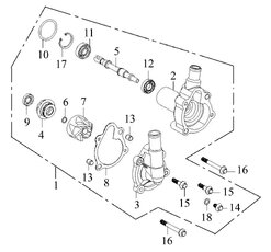 Vodní čerpadlo pro SMC Jumbo 13001-JOW-00