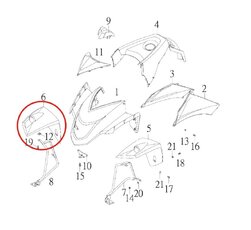 Přední pravý blatník pro SMC CJW-300