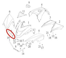 Držák předního blatníku pro SMC-GCE 300 51554-CGW-00