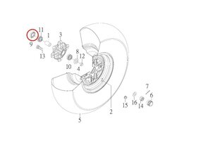 Gufero předního náboje pro SMC Jumbo 93110-26427