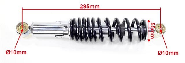 Přední tlumič 295mm pro ATV 110/125