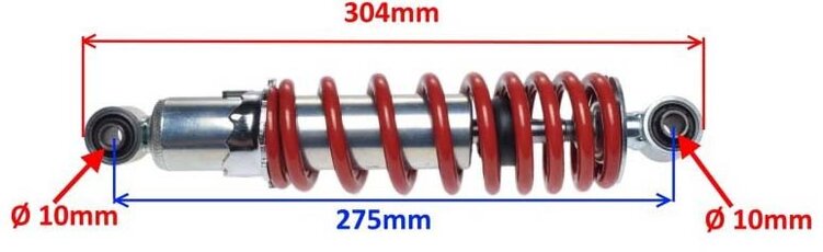 Zadní tlumič pro ATV 275mm