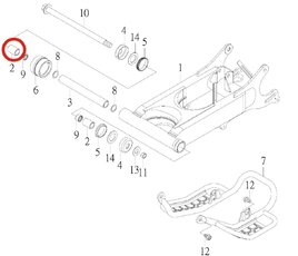 Váleček jehlového ložiska pro SMC Jumbo 300