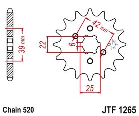 Záběrové kolečko i pro CanAm DS250 15zubové