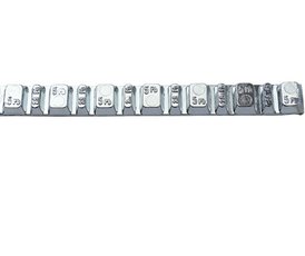 Samolepicí závaží na vyvažování kol 5gx7 a 2,5gx6 Chrom