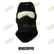 Kukla Windstopper s otvorem na dýchání zakrytým jemným fleecom