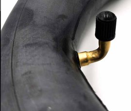 Duše 10x2,125 90° zahnutý ventil Duše 10x2,125 90° zahnutý ventil