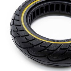 Pneumatika 10x2,5 plná 37mm límec žlutá