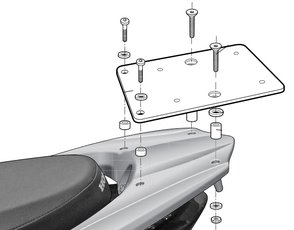 Nosič kufru HONDA VISION /NSC50/110/125 R.v.:2011-2016 SHAD