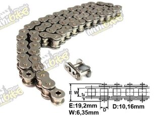 Řetěz 520 96článků KMC O-kroužková i Dinli Řetěz 520 96článků KMC O-kroužková i Dinli